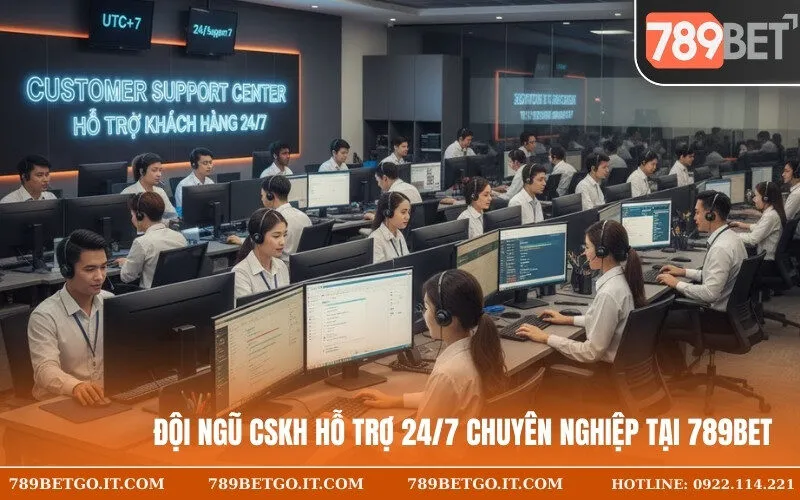 Đội ngũ CSKH hỗ trợ 247 chuyên nghiệp tại 789Bet